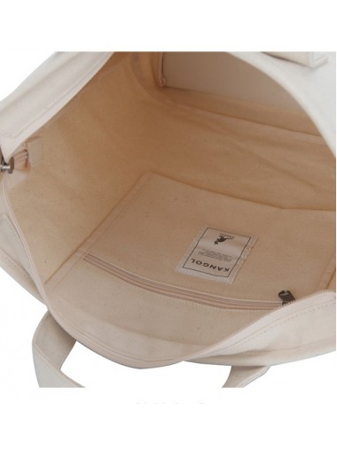 Kangol Mark Canvas Two-Way ToteBag- Ivory 3825 